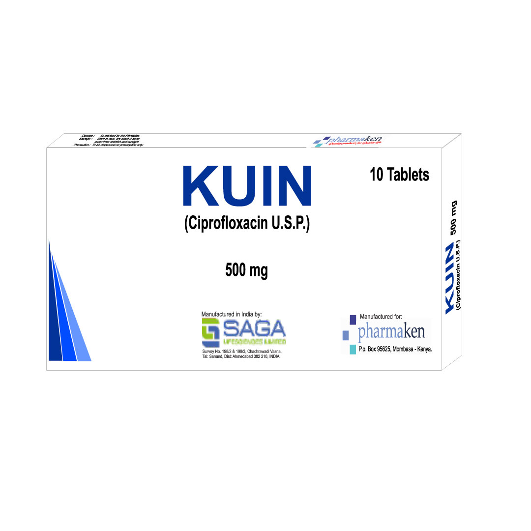 KUIN (Ciprofloxacin USP 500mg Tablets)
