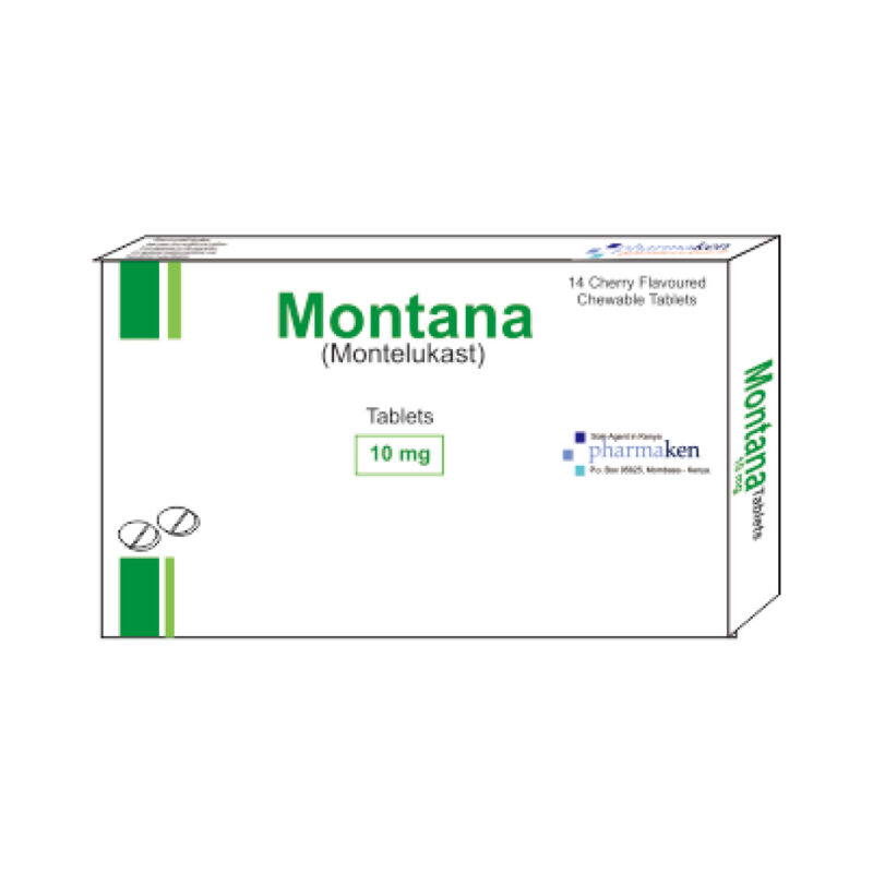Montana 10mg Chewable Tablets
