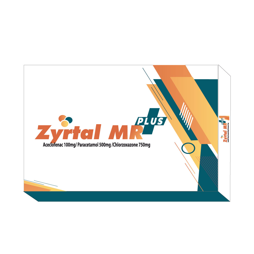 Zyrtal MR Plus (Aceclofenac 100mg, Paracetamol 500mg, Chlorzoxazone 750mg)